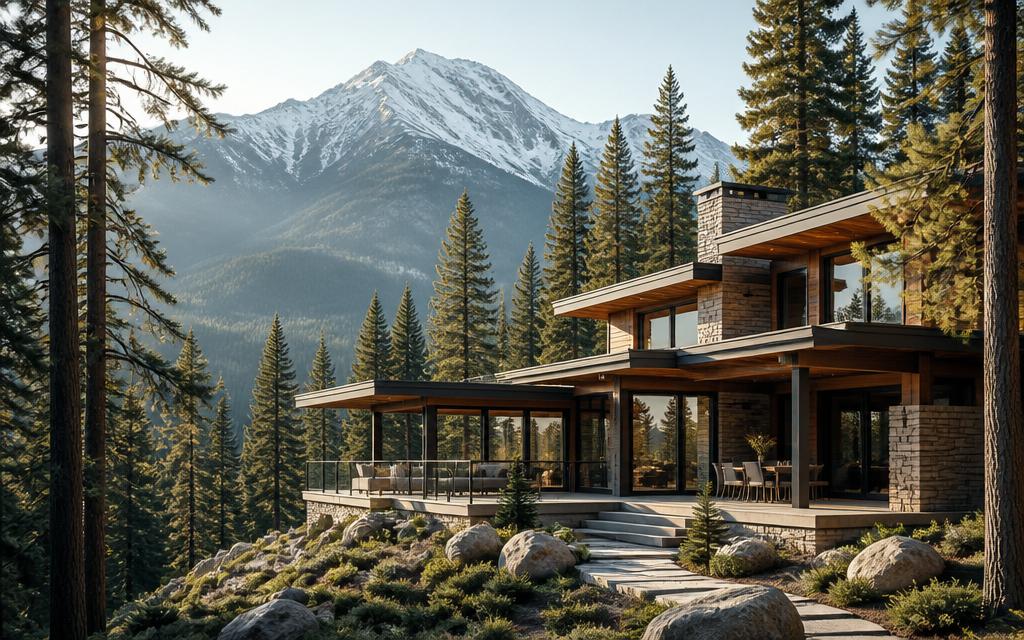 Minimalist mountain retreat architecture